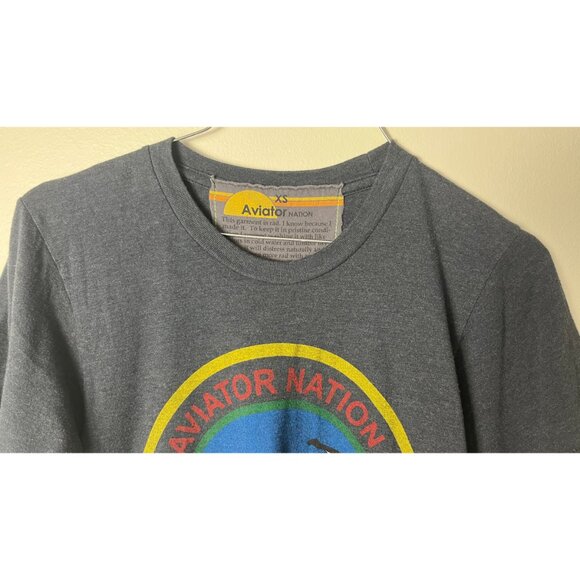 AVIATOR NATION NORTH SHORE OAHU CROPPED T-SHIRT XS - Picture 2 of 6